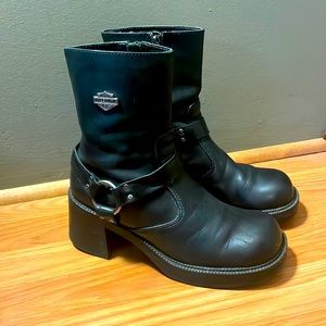 Harley Davidson 81026 PAVEMENT HARN Black Womens Boots